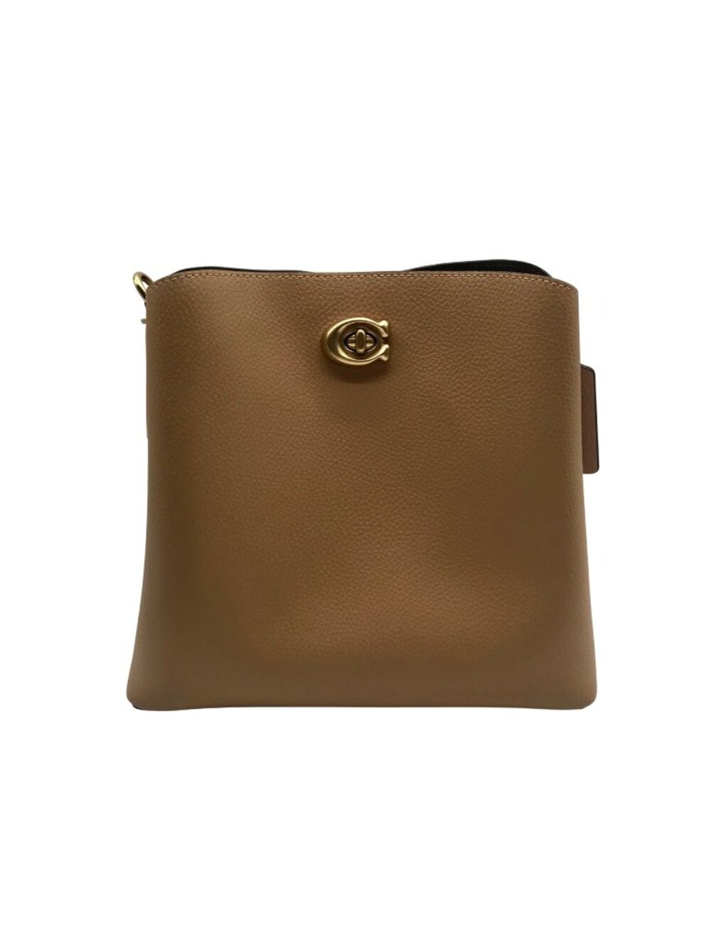 Coach Tan Pebbled Leather Charlie Bucket Bag